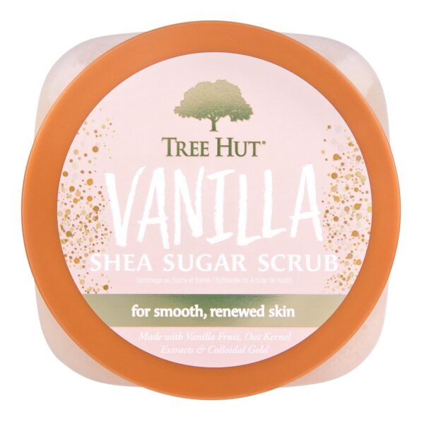 Tree Hut Vanilla Shea Sugar Exfoliating & Hydrating Body Scrub, 18 oz - Image 3