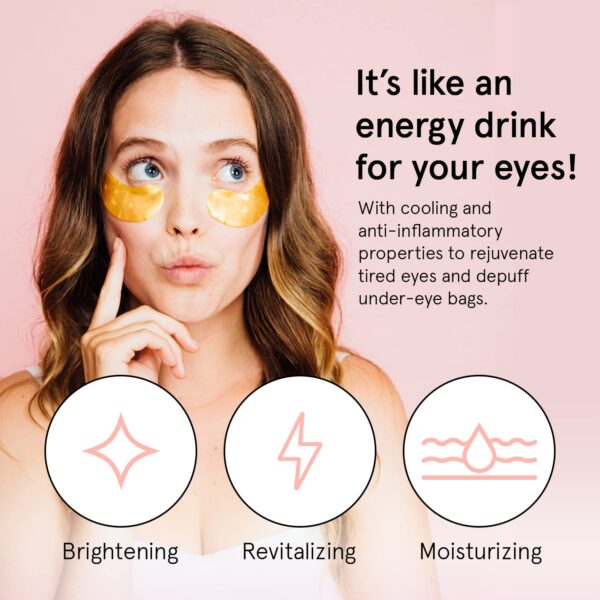 grace & stella Under Eye Mask - Christmas Gifts for Women, Christmas Gifts for Mom - Reduce Dark Circles, Puffy Eyes, Undereye Bags, Wrinkles - Gel Under Eye Patches - Vegan (24 Pairs, Gold) - Image 3