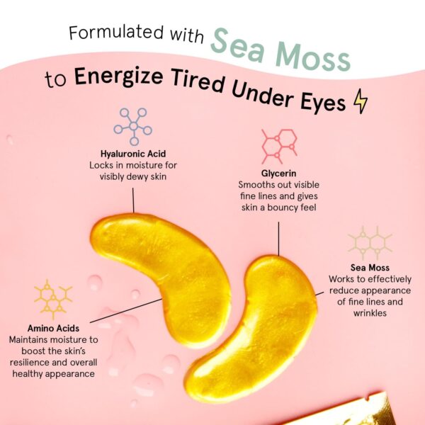 grace & stella Under Eye Mask - Christmas Gifts for Women, Christmas Gifts for Mom - Reduce Dark Circles, Puffy Eyes, Undereye Bags, Wrinkles - Gel Under Eye Patches - Vegan (24 Pairs, Gold) - Image 5