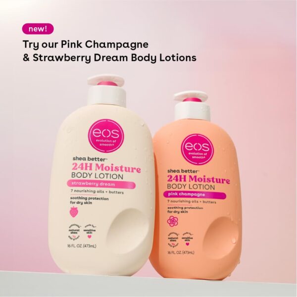 eos Shea Better Body Lotion- Vanilla Cashmere, 24-Hour Moisture Skin Care, Lightweight & Non-Greasy, Made with Natural Shea, Vegan, 16 fl oz - Image 6